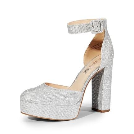 Silver Metallic Heels